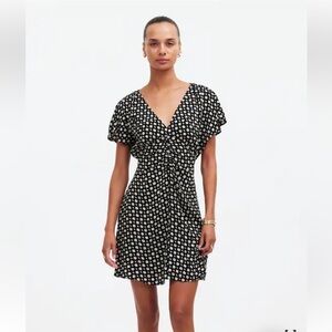 Madewell Black and White Mini Dress